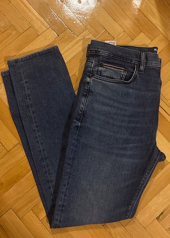 Tommy Hilfiger Koyu Mavi Denim Jean