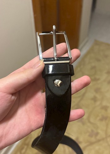 Tommy Hilfiger Sik Siyah Deri Kemer