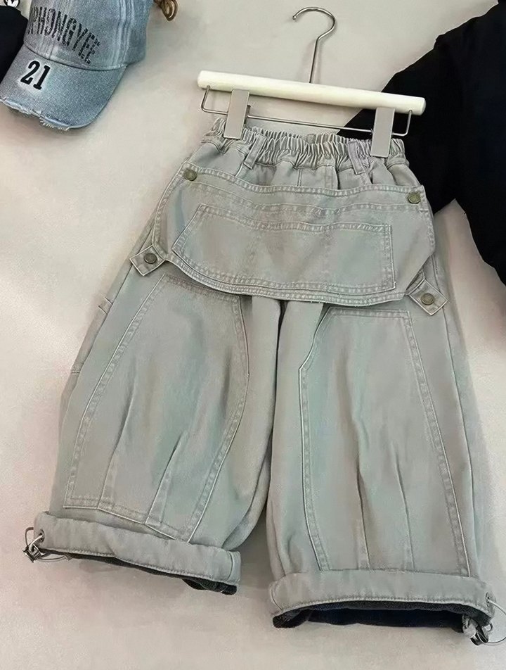 Rahat ve Şık Açık Yeşil Denim Pantolon — görsel 3/3