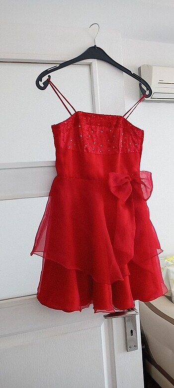 Kırmızı elbise özel moda evinden alınmıştır.???? - Görsel 2