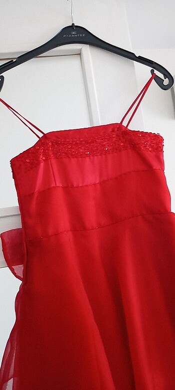 Kırmızı elbise özel moda evinden alınmıştır.???? - Görsel 6