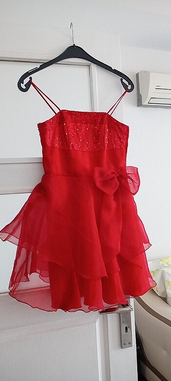 Kırmızı elbise özel moda evinden alınmıştır.???? - Görsel 9
