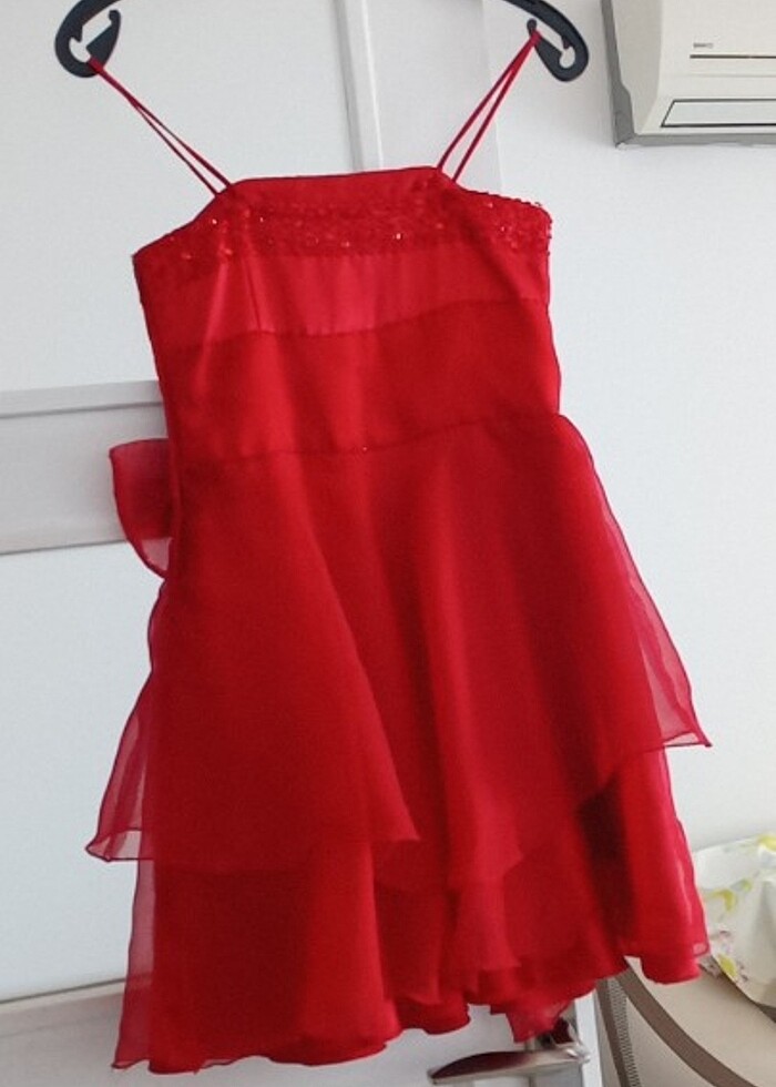 Kırmızı elbise özel moda evinden alınmıştır.???? - Görsel 4