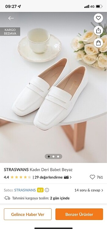 Beyaz loafer babet