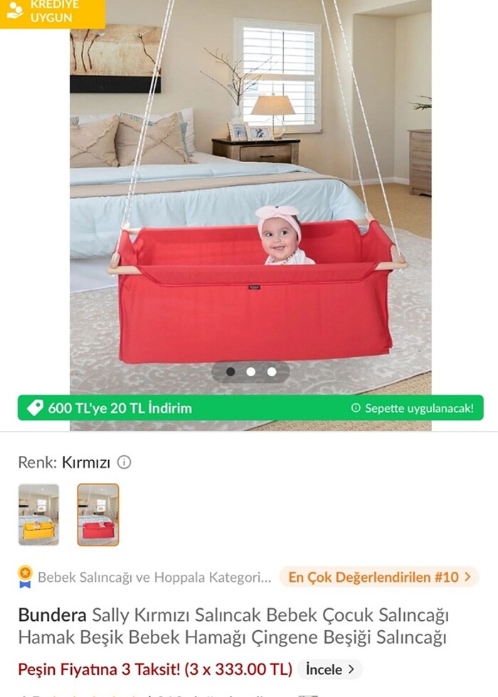 Bebek salıncak - Görsel 2