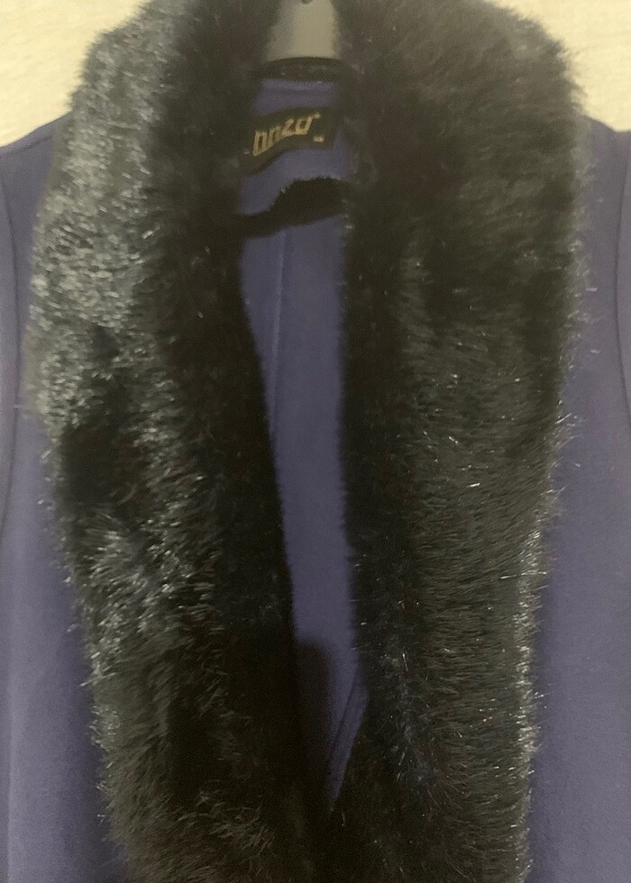 Kürk yaka yelek - Görsel 4