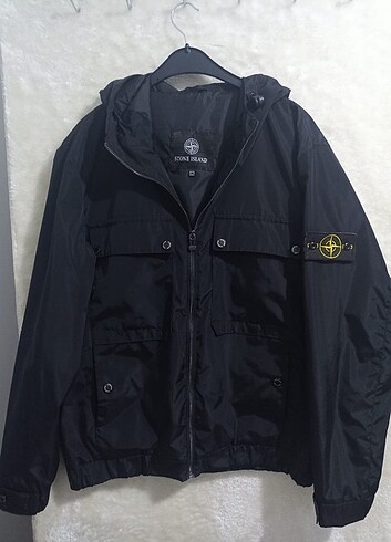Stone Island Siyah Yağmurluk 