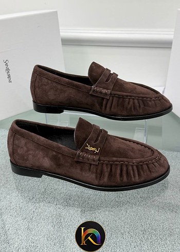 Yves Saint Laurent Kahverengi Suet Loafer Siklik Ve Rahatlik Bir Arada