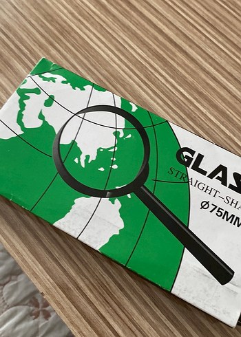 Kahverengi Saplı Büyüteç 75mm Cam - Görsel 2