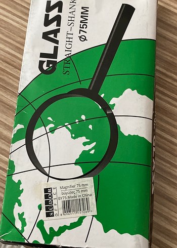 Kahverengi Saplı Büyüteç 75mm Cam - Görsel 3