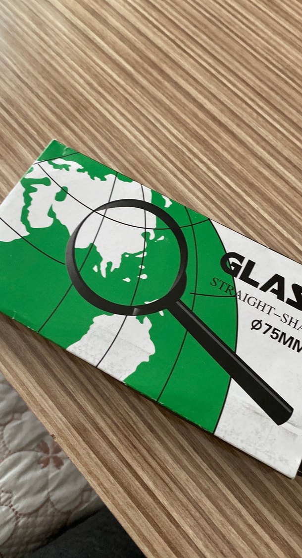 Kahverengi Saplı Büyüteç 75mm Cam - Görsel 2