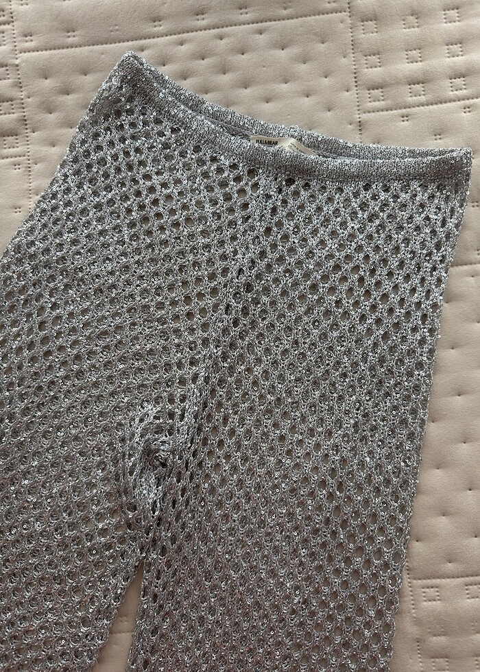 parıltılı taşlı beach pantolonu - Görsel 2