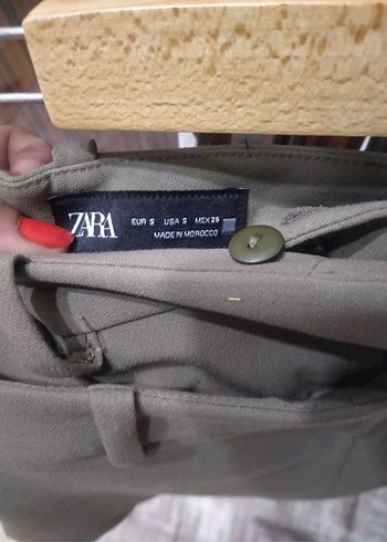 32 Beden Zara Haki Mini Şort Etek
