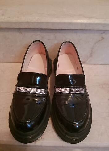 Loafer taşlı ayakkabı