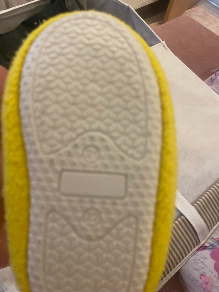 Kızlar için Sarı Kürklü Sıcak Panduf - Görsel 3