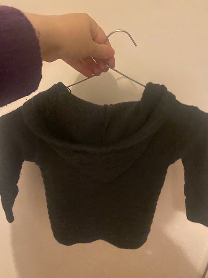 Gri Örgü Uzun Kollu çocuk Hırka - Görsel 2