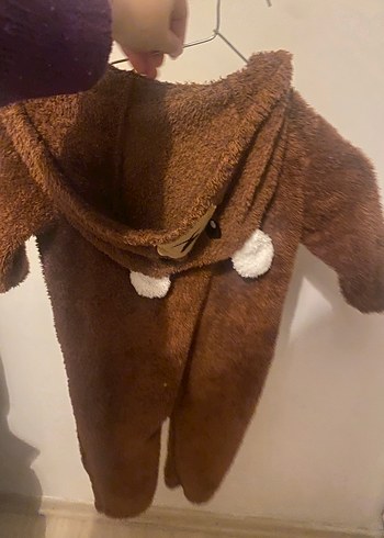 Kahverengi Kürklü Bebek Kar Tulumu - Görsel 2