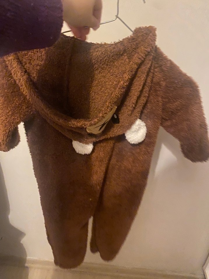 Kahverengi Kürklü Bebek Kar Tulumu - Görsel 2