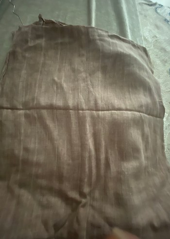 Bej Keten Kadın Şal Drapeli Bohem Stil - Görsel 8