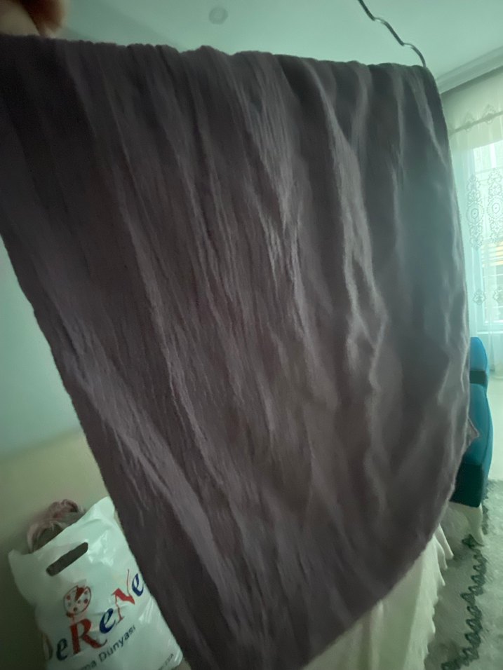 Menekşe rengi  Kadın Şal - Görsel 3