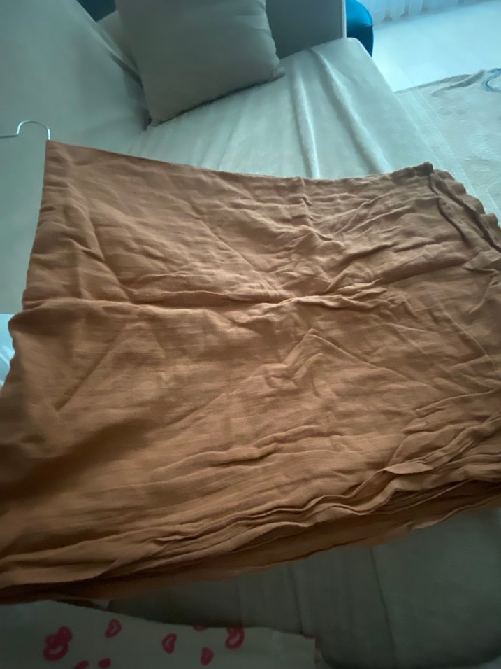 Bej Keten Kadın Şal - Görsel 3