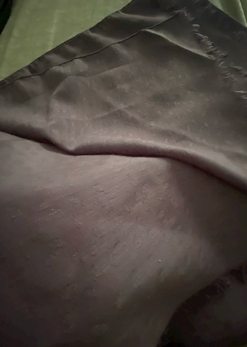 Kadın Mor Drapeli Saten Şal - Görsel 4