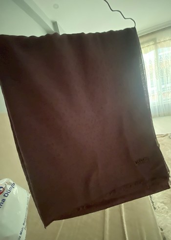 Kadın Mor Drapeli Saten Şal - Görsel 8