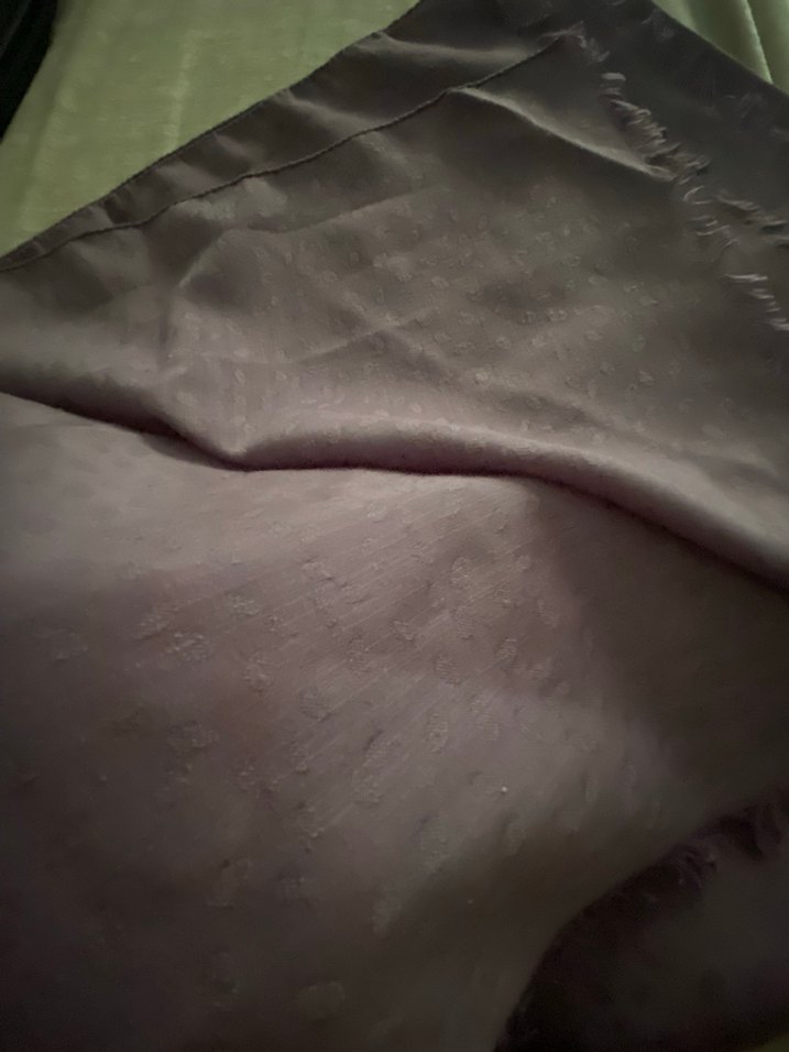 Kadın Mor Drapeli Saten Şal - Görsel 4