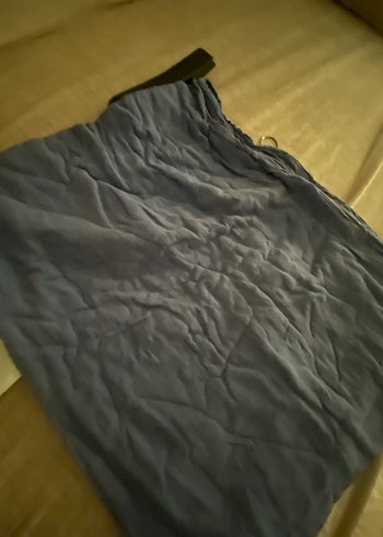 Mavi  Keten Kadın Şal - Görsel 4