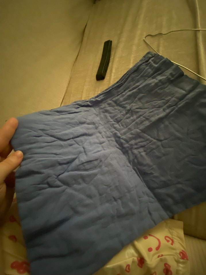 Mavi  Keten Kadın Şal - Görsel 5