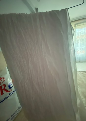 Beyaz Sade esnek şal - Görsel 2