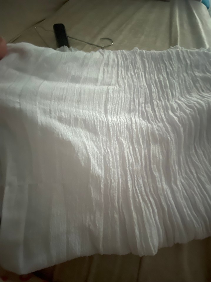 Beyaz Sade esnek şal - Görsel 4