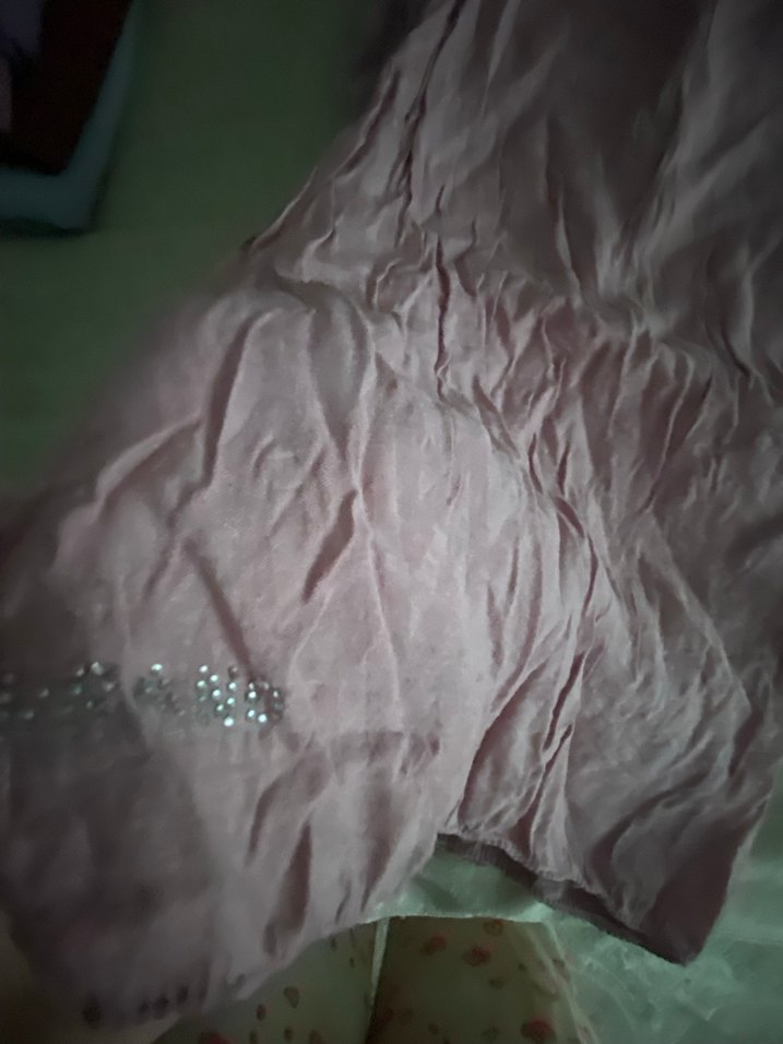 Şeker pembe renk desenli şal - Görsel 4