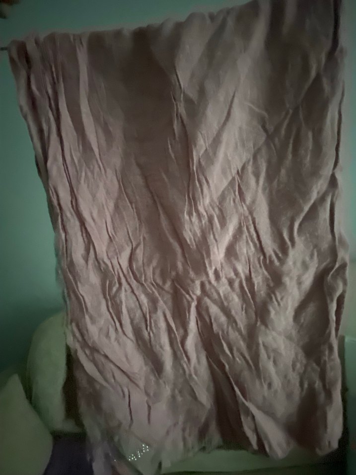 Şeker pembe renk desenli şal - Görsel 3