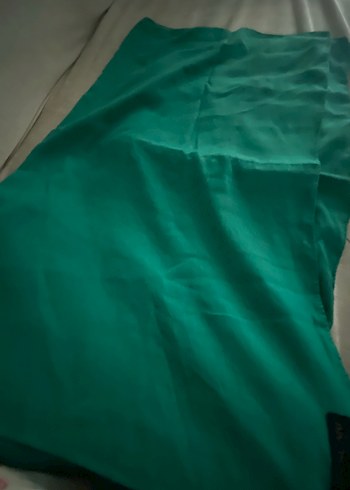 Parlak Yeşil Düz şal - Görsel 5