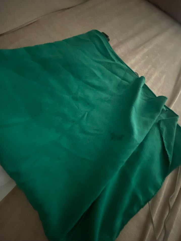 Parlak Yeşil Düz şal - Görsel 2