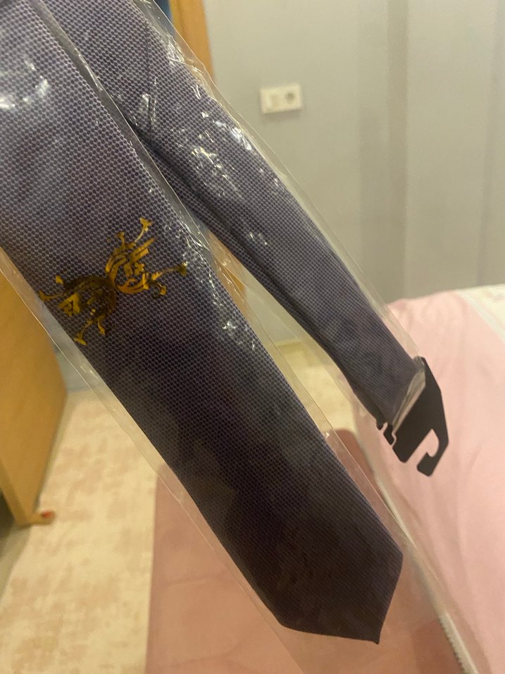 Lila Erkek Kravat - Görsel 4