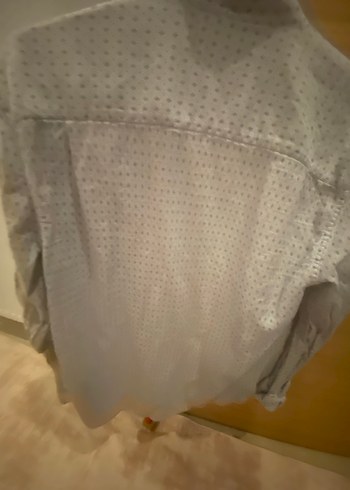 Düğmeli, Gri Erkek Gömlek - Görsel 3