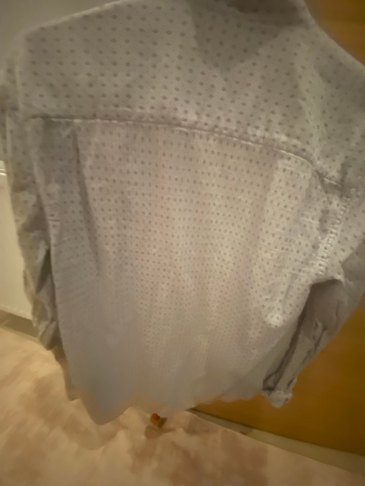 Düğmeli, Gri Erkek Gömlek - Görsel 3