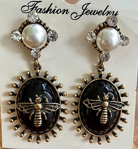 Bee vintage küpe