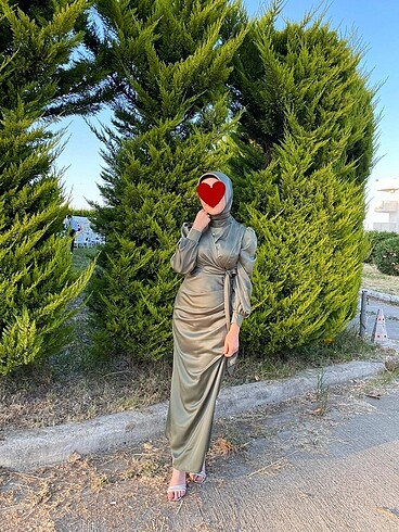 Saten tesettür abiye