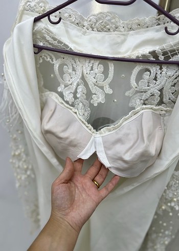 İnci İşlemeli Özel Tasarım After Part/Nikah Elbisesi - Görsel 9