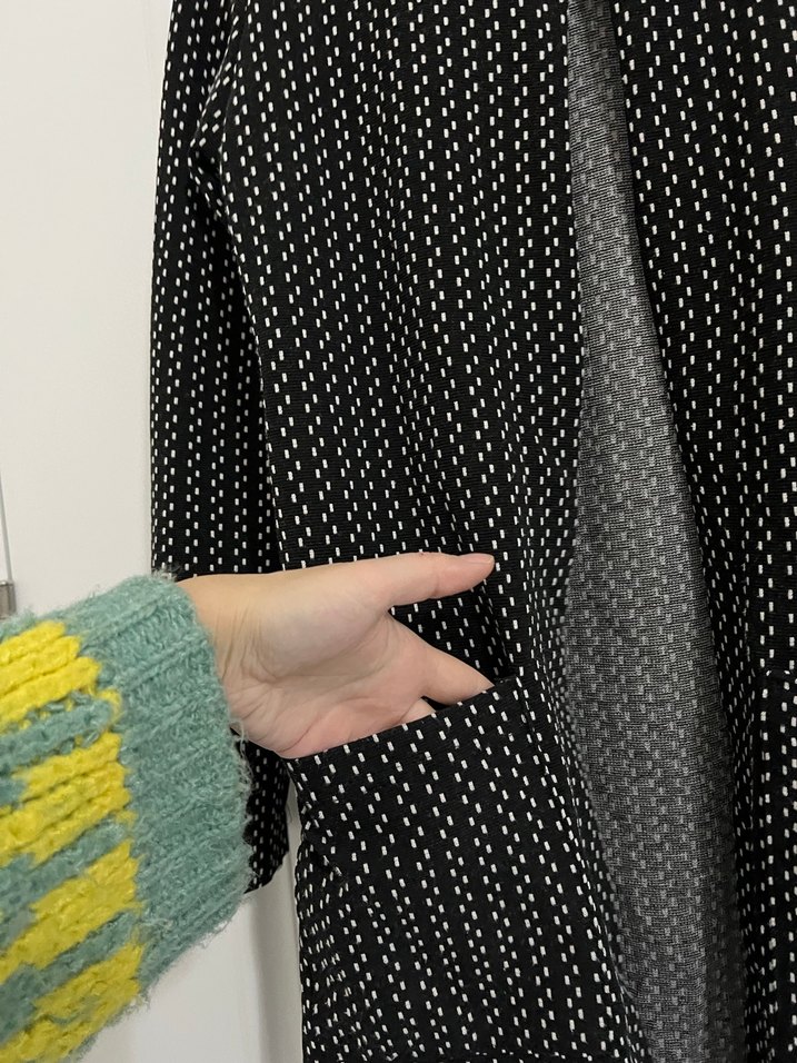 Siyah Kadın Uzun Ceket/Tunik - Görsel 2