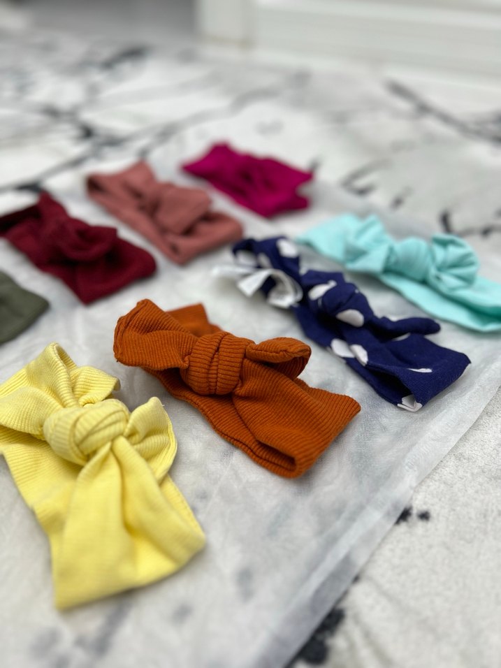 Çocuklar için Fiyonk Detaylı Renkli Saç Bantları - Görsel 2