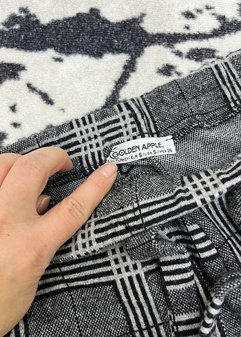 Kadın Ekose Pantolon - Görsel 3