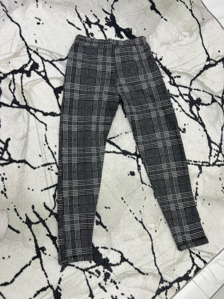 Kadın Ekose Pantolon - Görsel 4