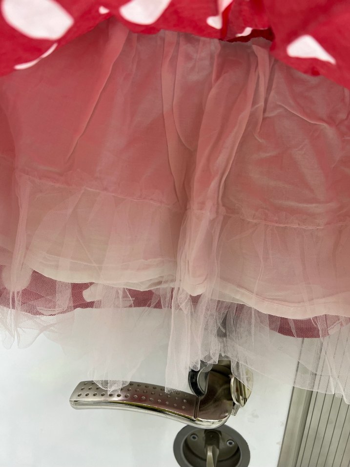 Kırmızı Puantiyeli Etek - Görsel 5