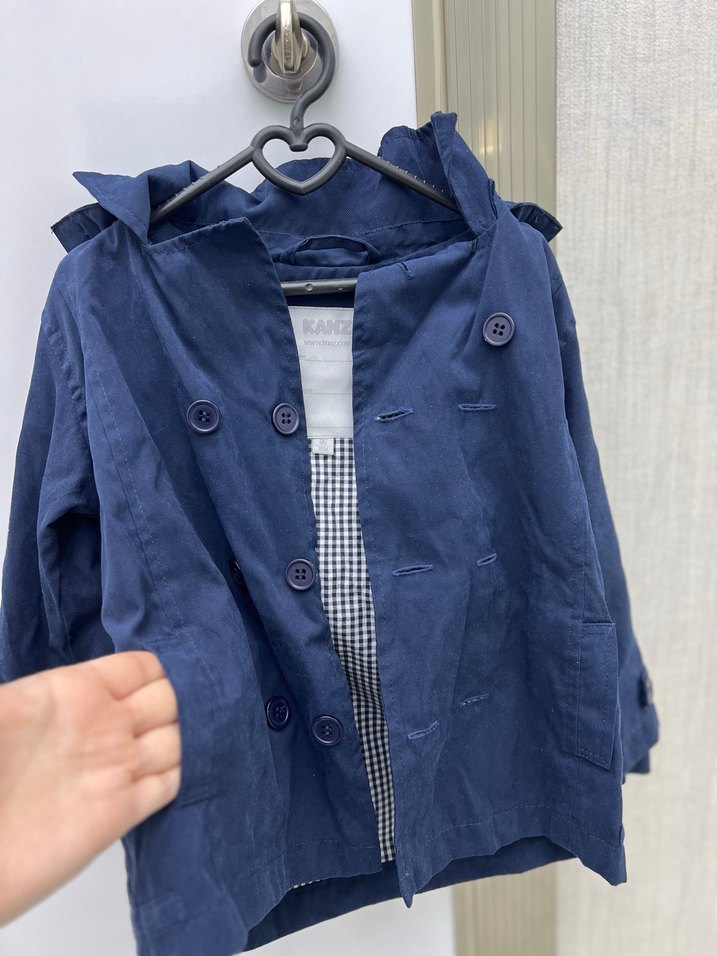 Kapüşonlu Trençkot - Görsel 2