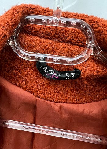 Kiremit Rengi Kadın Uzun Kaban - Görsel 3