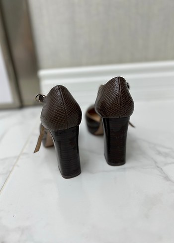 37 Beden kahverengi Renk Nine West Tunta 2pr Kahverengi Kadın Dolgu Topuk Ayakkabı